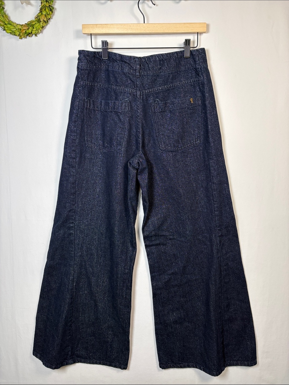 PILCRO ANTHROPOLOGIE The Adi Sparkle Flare Wide Leg Jeans size 28 - Picture 3 of 8